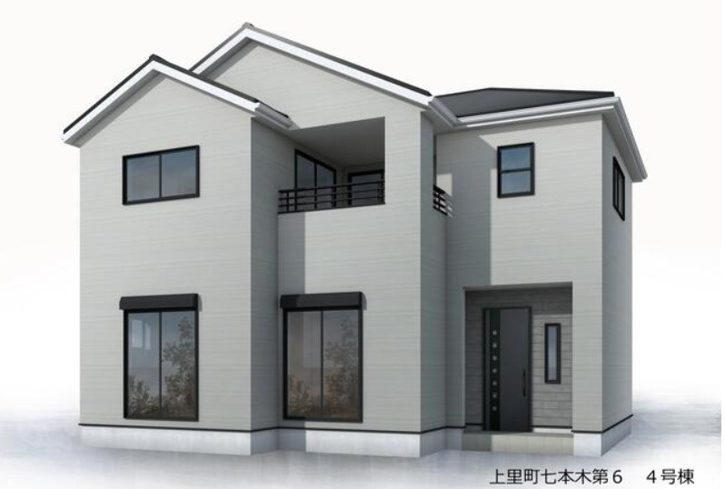 上里町七本木第６（全８棟）4号棟の外観パース|外観パースです
