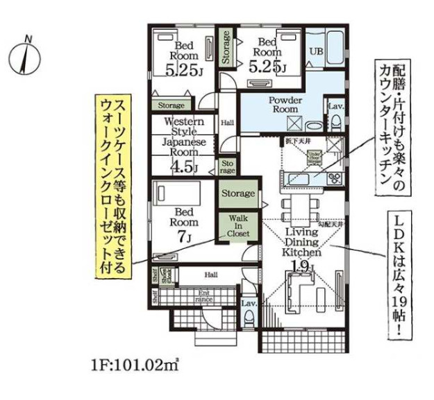 上里町七本木第６（全８棟）5号棟の間取り
