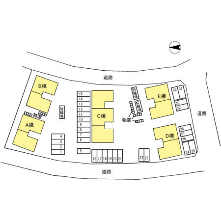 ロイヤルガーデン　Ｃの区画図