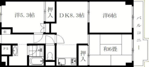 ジュネシオン平井の間取り