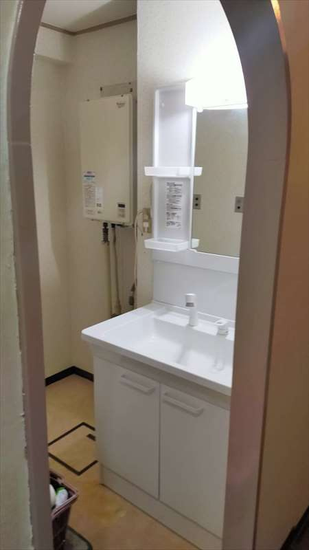 ジュネシオン平井の洗面所|コンパクトで使いやすい洗面所