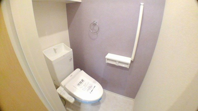 ラックフィールドＢのトイレ|落ち着いた色調のトイレです