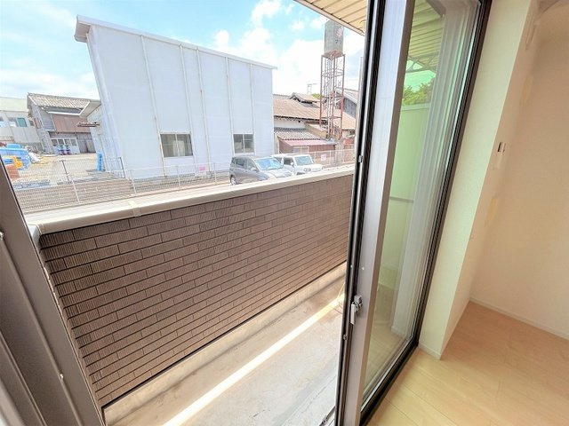 レジナス和多田Ⅱのバルコニー|広々としたバルコニーです