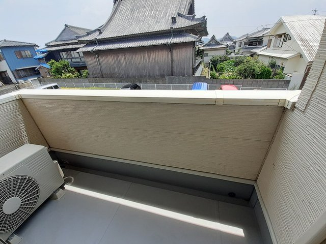 エスト　ウィステリアＡのバルコニー|落ち着いた時間を過ごせるバルコニーです