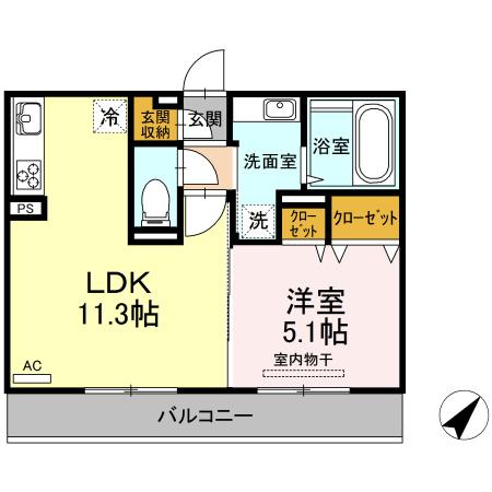 エスポワール松橋の間取り
