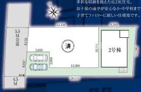 ★★うるま市石川4期-2号棟の区画図