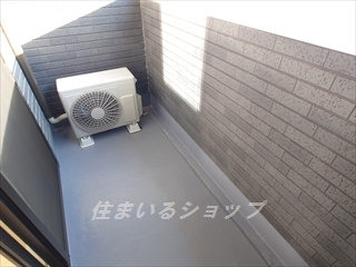 広島市安佐北区可部東４丁目のアパートのバルコニー