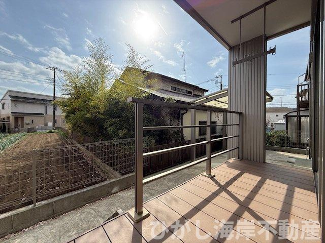 中郡大磯町生沢　中古戸建　の庭|ウッドデッキ
