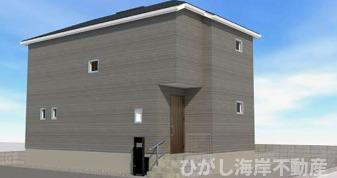 平塚市西真土3丁目　新築戸建　の外観パース|イメージパスですので実際のものと多少異なります　
