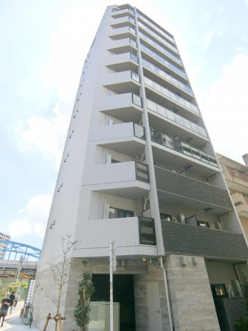 クオリタス蒲田の外観|2022年8月築　RC鉄筋コンクリート造地上11階建て1K~2LDK総戸数30戸ペット可インターネット無料の駅近高級賃貸マンション　JR京浜東北線蒲田駅近徒歩3分東京都大田区西蒲田8丁目　