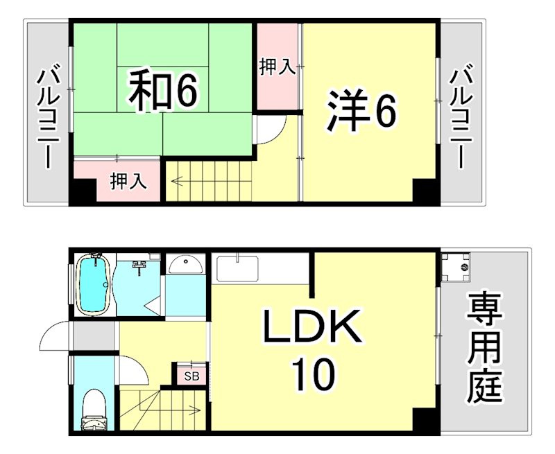 クローバーハウスの間取り