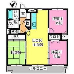 【間取り】 | アゼリア’97 | 現況優先