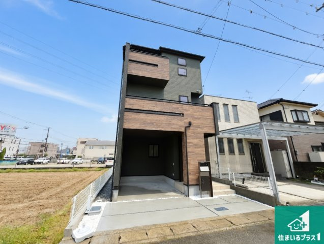 加古川市加古川町北在家　新築一戸建ての外観|お客様に長く安心して住んでいだだける事にこだわった家づくり！住んでからのアフターサービスにもしっかりと取り組んでいます！