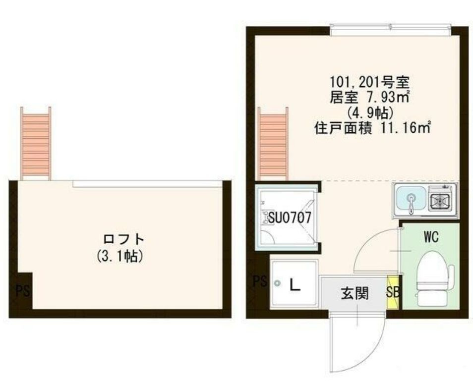 クレシア高円寺の間取り|使用目的色々♪ロフト付です★