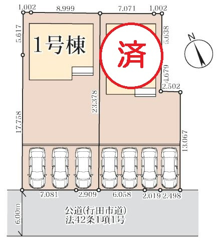 リーブルガーデン．S　行田棚田町　の間取り|現地区画図
