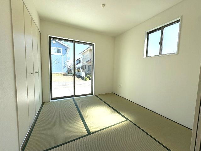 【和室】 | 福岡市東区三苫2丁目6期7期・平屋　4号棟（全5棟）【仲介手数料無料・0円】 | 現地写真。1階和室です。