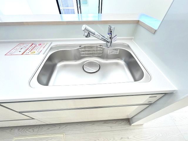【キッチン】 | 福岡市東区三苫2丁目6期7期・平屋　4号棟（全5棟）【仲介手数料無料・0円】 | 現地写真。