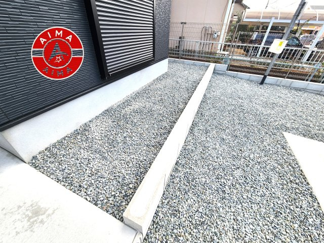 福岡市東区三苫2丁目第7-2棟(3号棟)の外観|お庭で自由な時間を過ごせます。