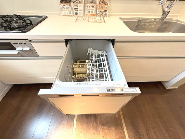 【キッチン】 | 福岡市東区三苫2丁目6期・7期　3号棟（全5棟）【仲介手数料無料・0円】 | ※現地写真準備中の為、施工例です。施工例は完成時と異なる場合があります。