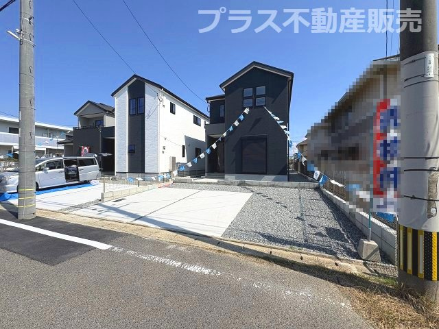 【外観】 | 福岡市東区三苫2丁目6期7期　3号棟（全5棟）【仲介手数料無料・0円】 | 現地写真。プラス不動産販売なら、現場の全ての棟をまとめてご見学頂けます。