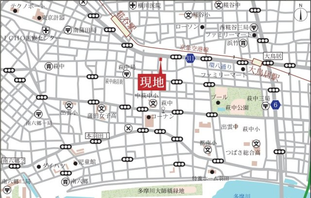 SSH萩中の地図|地図