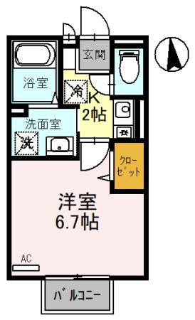 セジュールシャトレーA棟の間取り