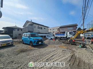 【駐車場】 | ブルーミングガーデン宇都宮市清住3丁目　1号棟 | 建築中現地写真（同社施工の完成物件・モデルハウスがご見学できます）