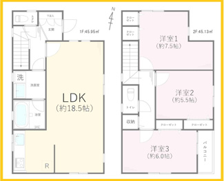 【間取り】 | 横浜市戸塚区戸塚町戸建 | 間取り