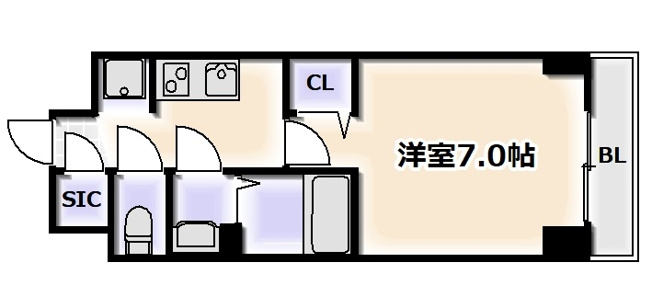 【間取り】 | City Lux Namba South（旧ラグゼナなんば南）