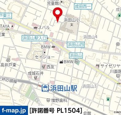 ルア浜田山の地図