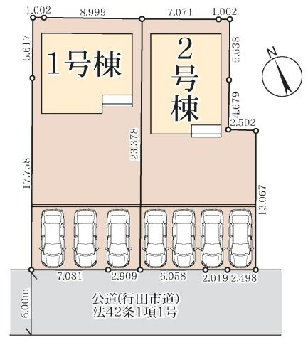 リーブルガーデン．S　行田棚田町　の区画図|現地区画図