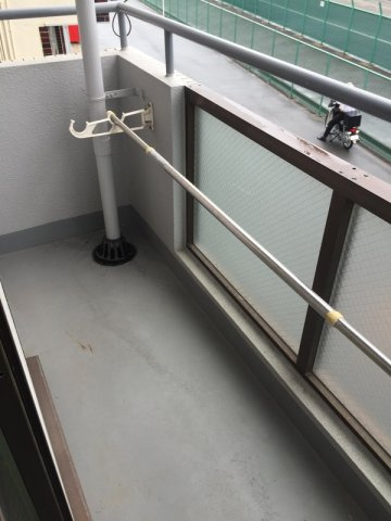 ラガールあびこのバルコニー