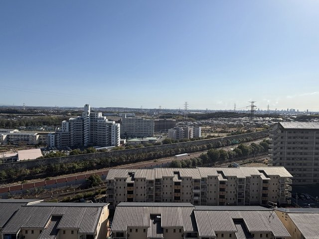 桃花台パークヒルズ弐番館の展望|バルコニーからの眺望です☆