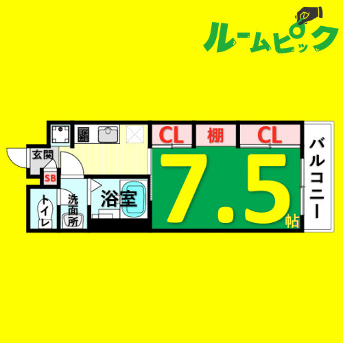 リブリ・汐路　名古屋市賃貸　仲介手数料無料の間取り