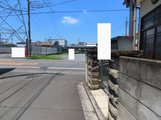 鶴ヶ島市下新田売地の前面道路含む現地写真