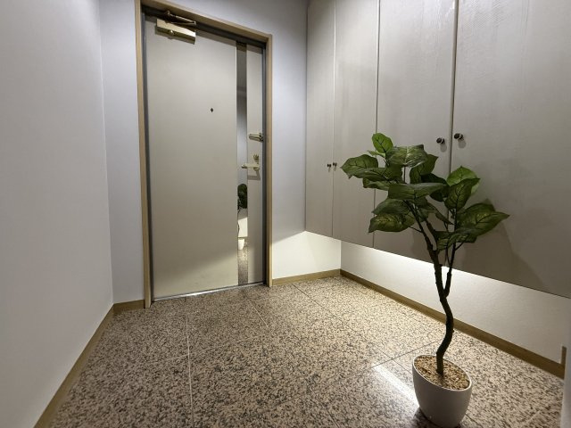 サーパス西大畑の玄関|まるでホテルのような玄関は、高級感漂う空間に仕上げました。収納面も充実◎綺麗な玄関をキープできます。