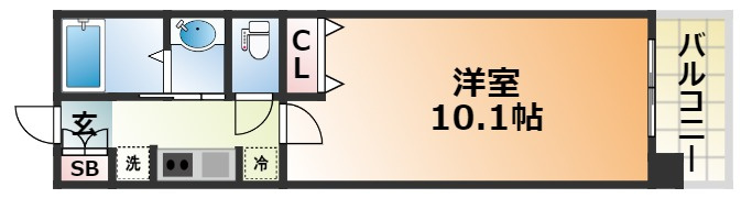 レジディア三宮東の間取り