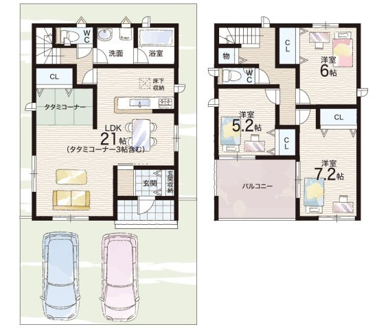 和歌山市有本　第4期　新築一戸建ての間取り|5号地