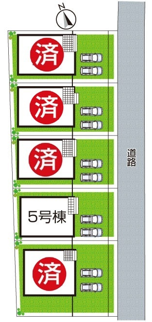 和歌山市有本　第4期　新築一戸建ての区画図|全4棟