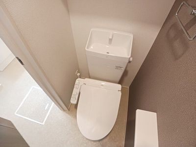 【トイレ】 | 仲介手数料0円！初期費用最安！エスポワール馬場 | コンパクトで使いやすいトイレです