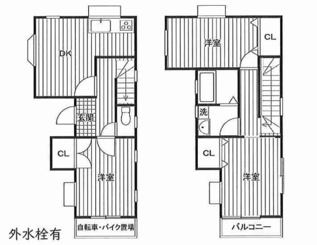 西東京市西原町４丁目の中古一戸建の間取り
