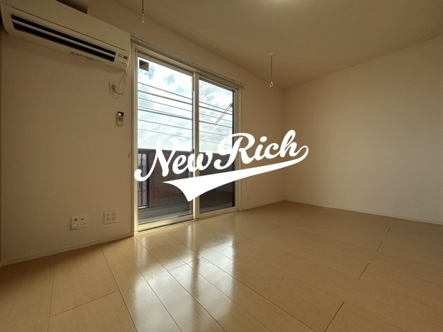 伊勢崎市連取町のアパートのバルコニー