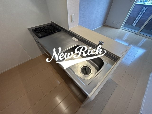 伊勢崎市連取町のアパートのキッチン