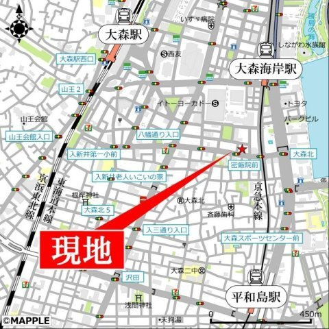 Ｙｓ大勝（ダイカツ）の地図