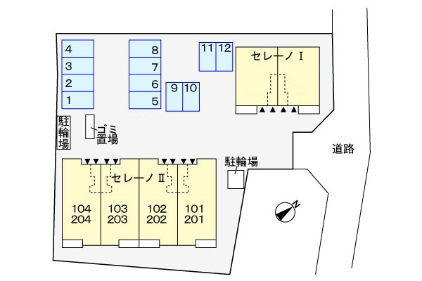 【区画図】 | セレーノⅡ