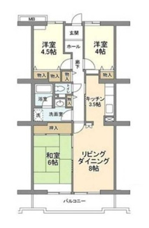 【間取り】 | コーポレート中央林間１号棟 | 間取りです。