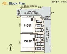 今津留第1-1号棟の区画図|※図面と現況が異なる場合は現況を優先させていただきます。