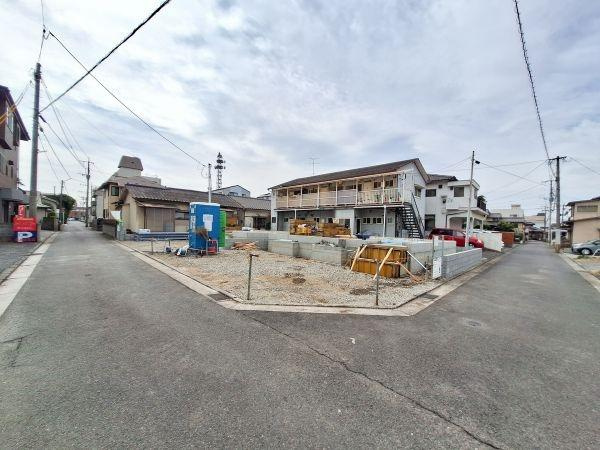 今津留第1-1号棟の前面道路含む現地写真|前面道路含む現地(2026年2月撮影)
