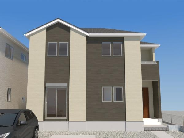 明磧町1丁目3期2号棟の完成予想図|※外観パースはイメージです。現況と異なる場合は現況を優先させていただきます。