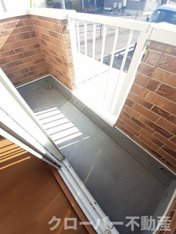 アクティ北鴨ⅡＢのバルコニー